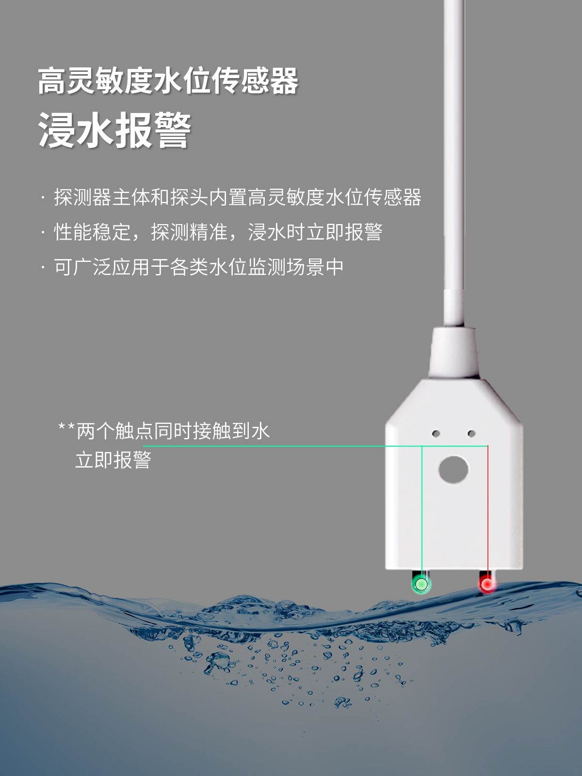 艾禮安NB-IoT智能水浸探測(cè)器