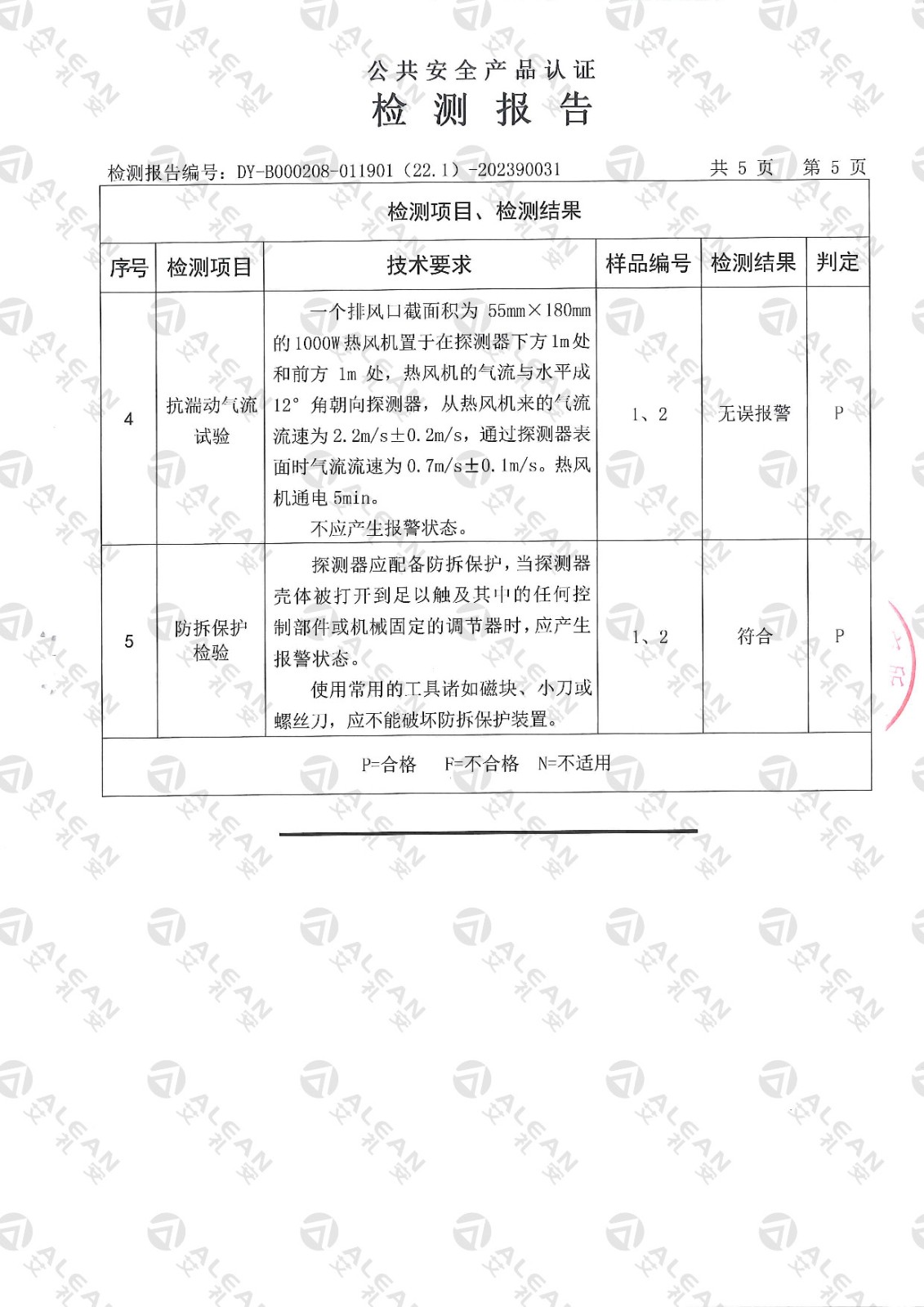EAP-150XT被動(dòng)紅外入侵探測器檢測報(bào)告