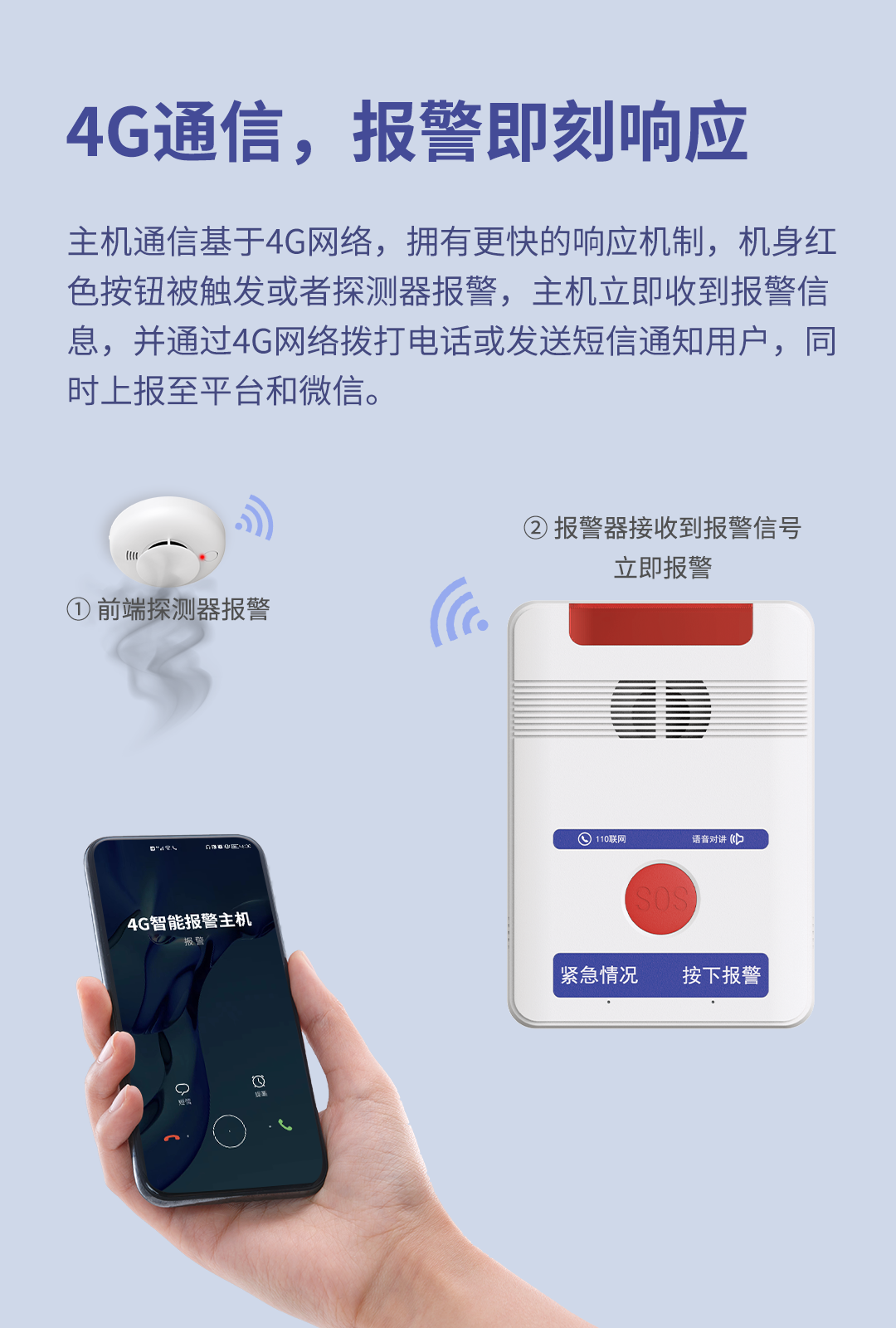 艾禮安Y9（4G）一鍵報(bào)警主機(jī)