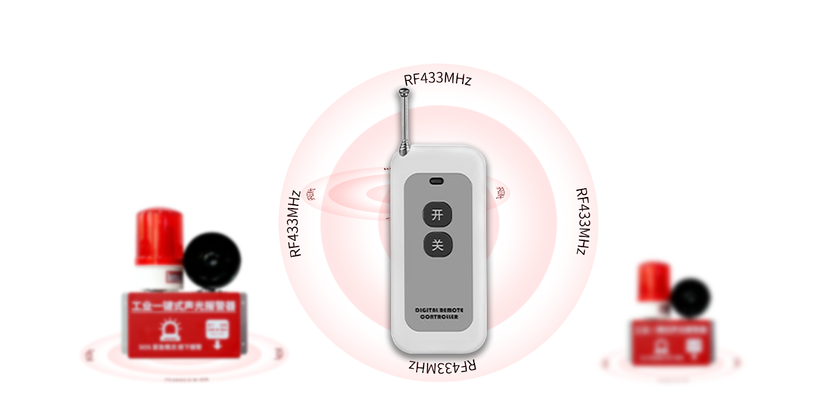 AN-910：工業(yè)一鍵式聲光報警器（無線版）